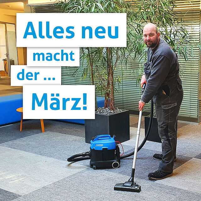 Neuer Staubsauger von RAHMER Dienstleistungen 